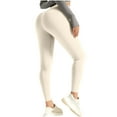 thumbnail image 1 of Oksale Workout Leggings for Women High Waisted Stretchy Yoga Pants Butt Lifting Slim Breathable Tummy Control Legging Pants White 2XL, 1 of 6