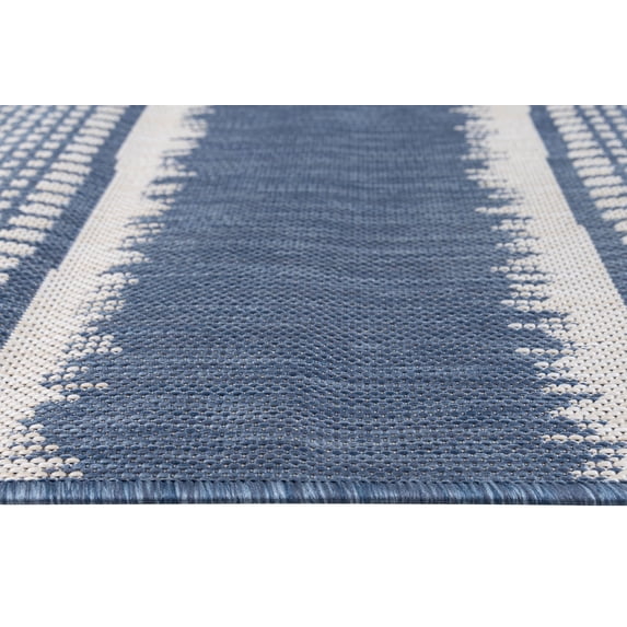 Oksana Quick Dry Indoor Outdoor Rug Easy to Clean for Patio and Deck, 6 ft 7 in x 9 ft