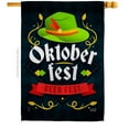 thumbnail image 1 of Oktober Fest Beverages Beer 28 x 40 in. Double-Sided Decorative Vertical House Flags for Decoration Banner Garden Yard Gift, 1 of 1