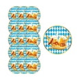 thumbnail image 1 of Oktoberfest 9 Inch Paper Plates 16 Pack Bavarian Plaid Design for Main Course Barbecue, Disposable Eco Friendly Tableware, Outdoor Party Gift, 1 of 6