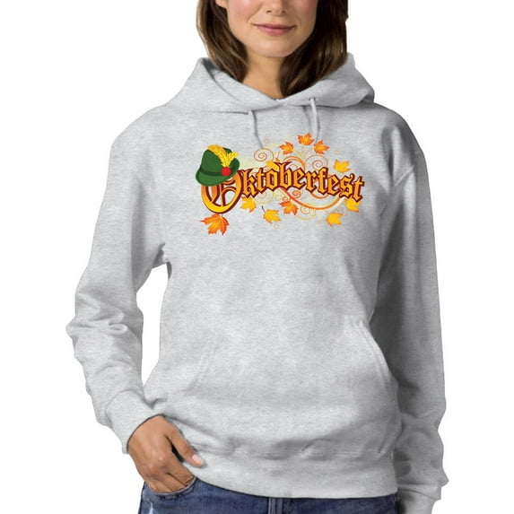 Oktoberfest Autumn Garland Hoodie Women -Image by Shutterstock, Female XX-Large