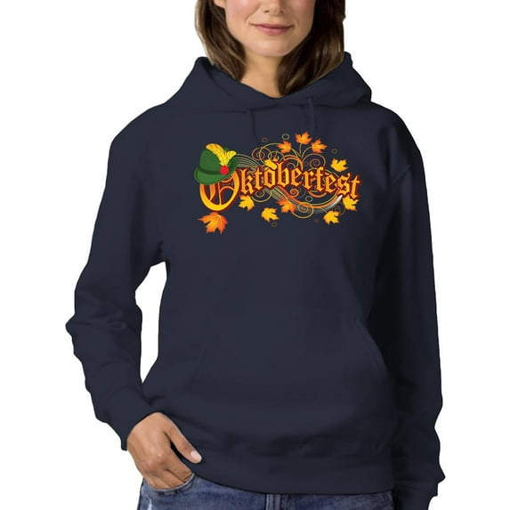 Oktoberfest Autumn Garland Hoodie Women -Image by Shutterstock, Female XX-Large
