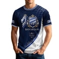 thumbnail image 1 of Oktoberfest Bavarian Shirt Men Short Sleeved Festival Themed Print Crew Neck T Shirt Tops, 1 of 5