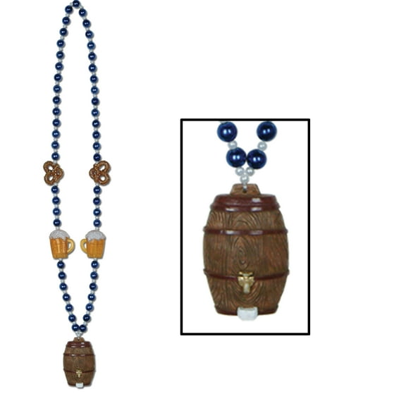 Oktoberfest Beads w/Keg Medallion, 40", (2/Pkg)