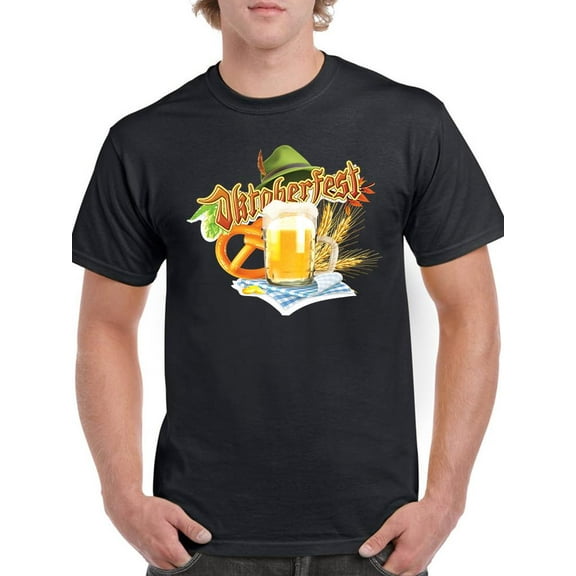 Oktoberfest Beer And Food T-Shirt Men -Image by Shutterstock, Male 3X-Large