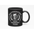 thumbnail image 1 of Oktoberfest Beer Drinking Team, Black 11oz Ceramic Mug, 1 of 5