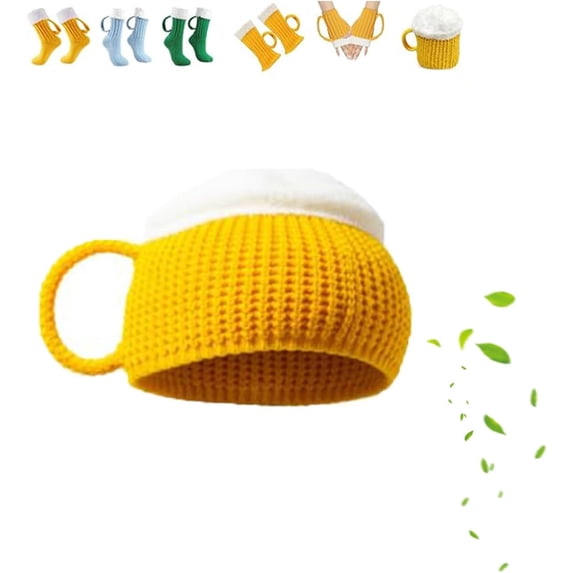 Oktoberfest Beer Mug Socks with Handles Men, Medieval Brewboot Mug Socks for Men & Women.