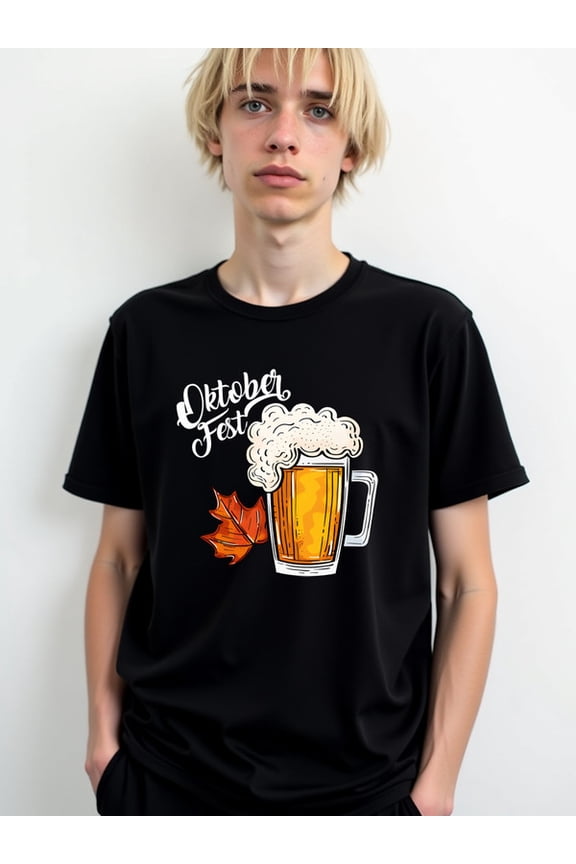 Oktoberfest Beer T-Shirt for men Crew neck T-shirts black gifts funny Weekend casual wear Perfect for exercise Casual Unisex Shirt Graphic tshirts
