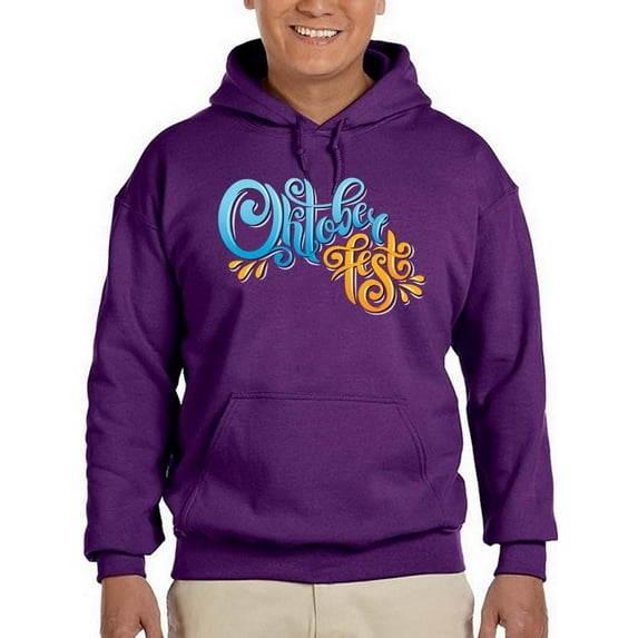 Oktoberfest Blue And Orange Hoodie Men -Image by Shutterstock, Male 3X-Large
