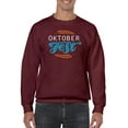 thumbnail image 1 of Oktoberfest Blue Lettering Sweatshirt Men -Image by Shutterstock, Male Medium, 1 of 4