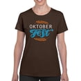 thumbnail image 1 of Oktoberfest Blue Lettering T-Shirt Women -Image by Shutterstock, Female XX-Large, 1 of 4