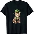 thumbnail image 1 of Oktoberfest Cat Bavarian Lederhosen Costume Alpine Hat Gift T-Shirt, 1 of 5