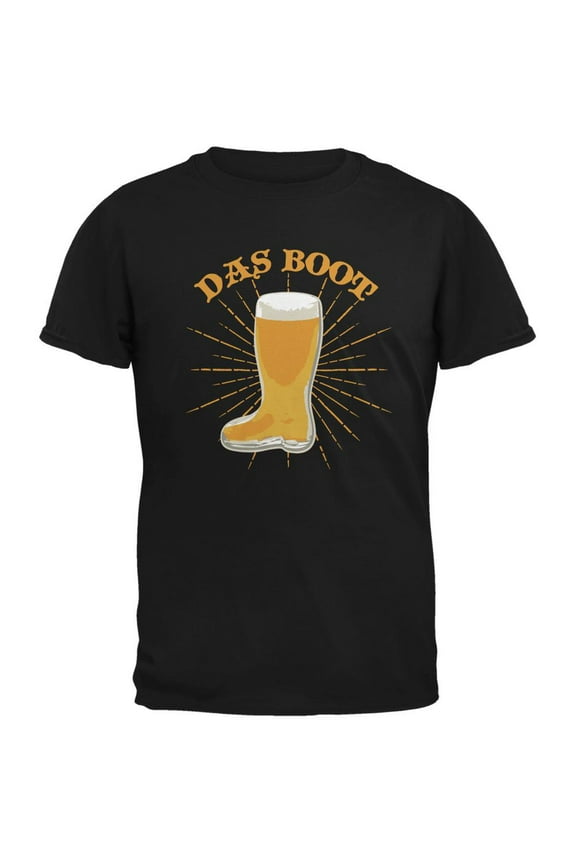 Oktoberfest Das Boot Black Adult T-Shirt - Large
