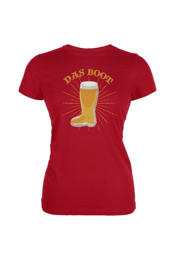 Oktoberfest Das Boot Red Juniors Soft T-Shirt - Medium