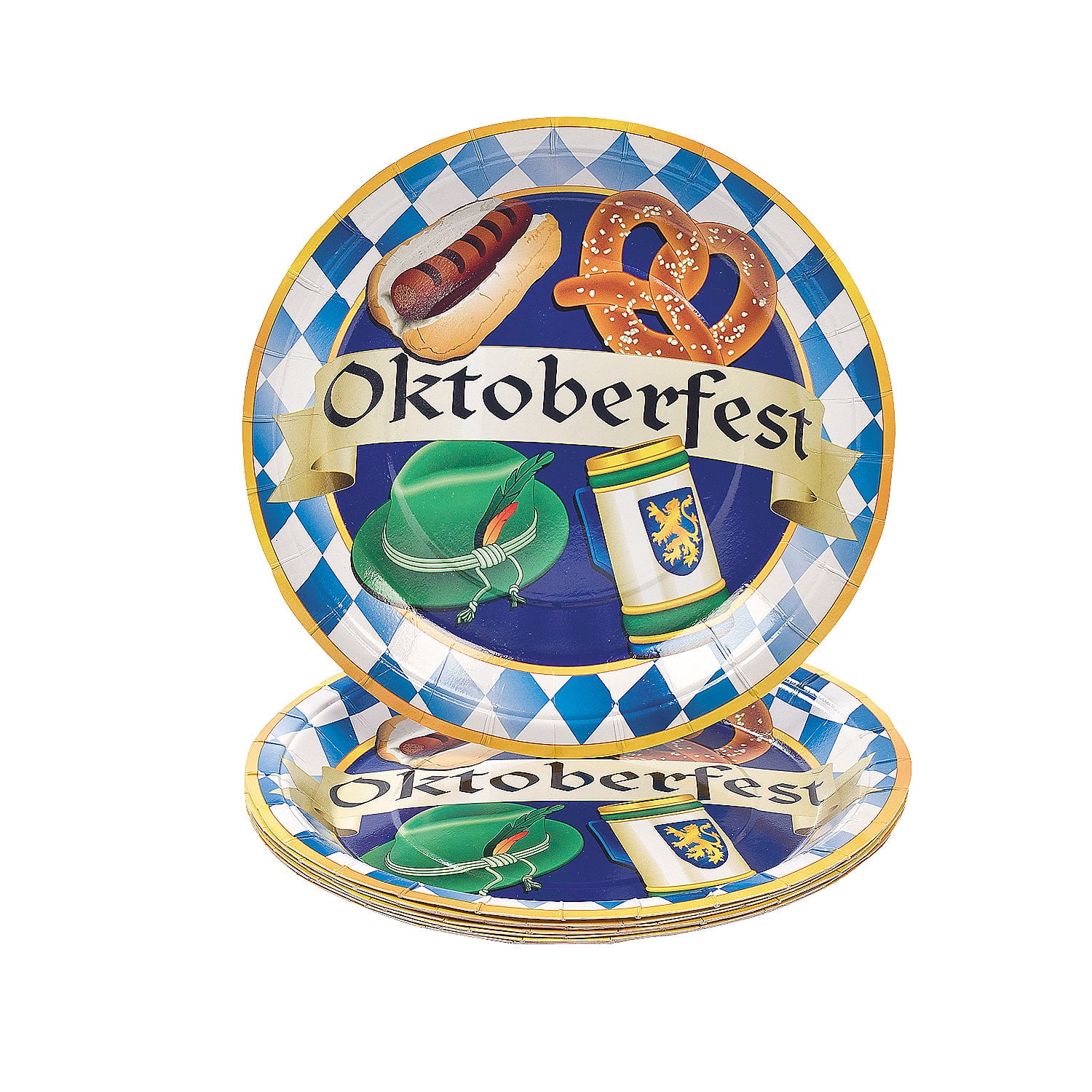 Oktoberfest Dinner Plates (8Pc) - Party Supplies - 8 Pieces