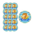 thumbnail image 1 of Oktoberfest Disposable Paper Plate Set 7 Inch Bavarian Pattern for Appetizer Dessert, Beer Mug Pretzel Print, Themed Party Gift, 1 of 6
