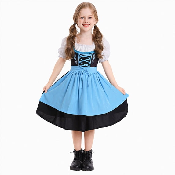 Oktoberfest Dresses for Girls Kids Teens Traditional Dresses Trendy Party Clothes