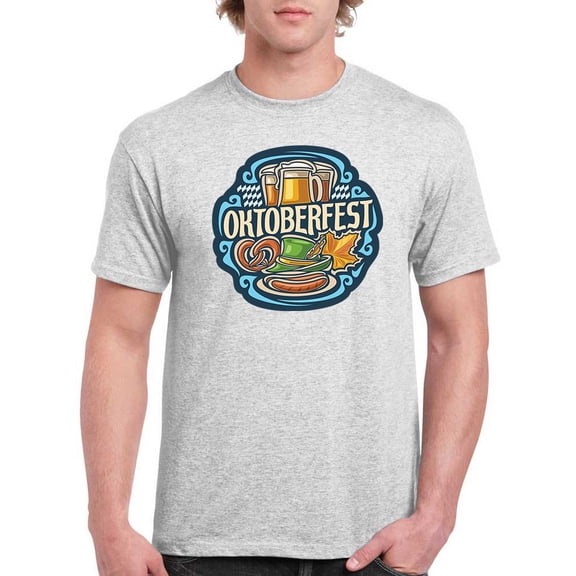 Oktoberfest Food And Drinks T-Shirt Men -Image by Shutterstock, Male 4X-Large