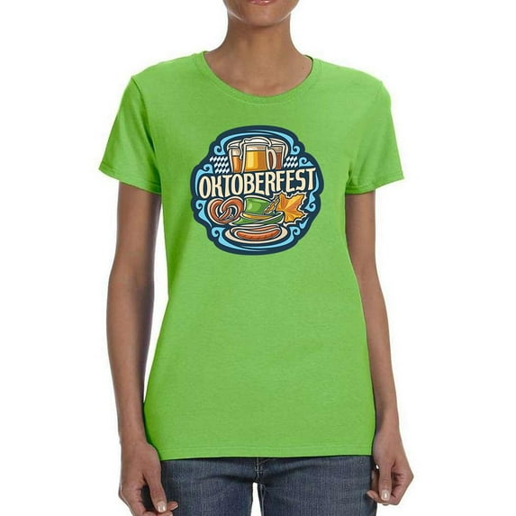 Oktoberfest Food And Drinks T-Shirt Women -Image by Shutterstock, Female 5X-Large