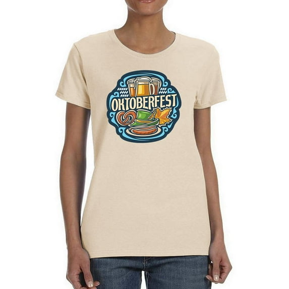 Oktoberfest Food And Drinks T-Shirt Women -Image by Shutterstock, Female 5X-Large