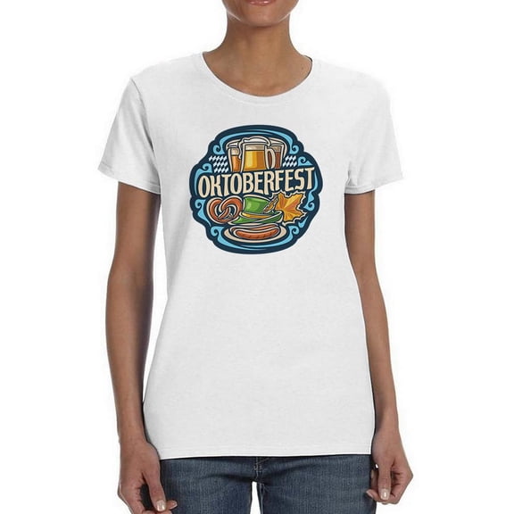 Oktoberfest Food And Drinks T-Shirt Women -Image by Shutterstock, Female XX-Large