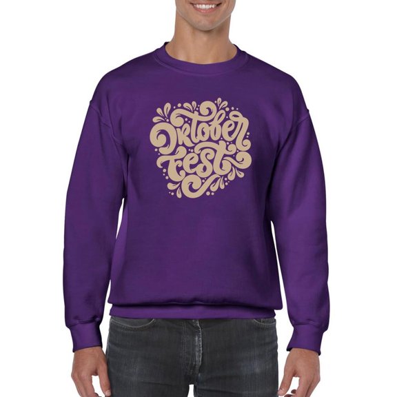 Oktoberfest Fun Lettering Sweatshirt Men -Image by Shutterstock, Male Small