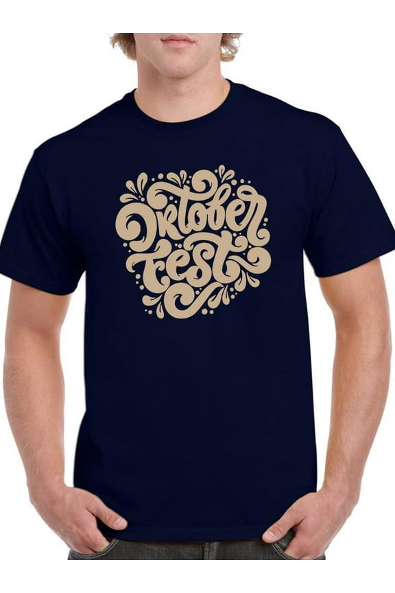 Oktoberfest Fun Lettering T-Shirt Men -Image by Shutterstock, Male Large