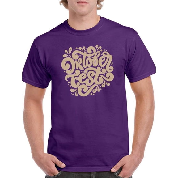 Oktoberfest Fun Lettering T-Shirt Men -Image by Shutterstock, Male Large