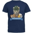 thumbnail image 1 of Oktoberfest Funny Cat Metro Blue Adult T-Shirt - Medium, 1 of 1