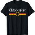 thumbnail image 1 of Oktoberfest German Beer Men Women Vintage German Flag T-Shirt, 1 of 3