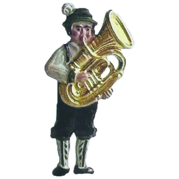 Oktoberfest Haus German Musician Metal Bavarian Style Hat Pin