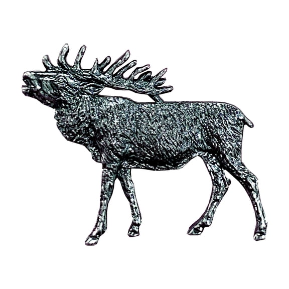Oktoberfest Haus Bugling Elk Bavarian Styled Metal Hat Pin