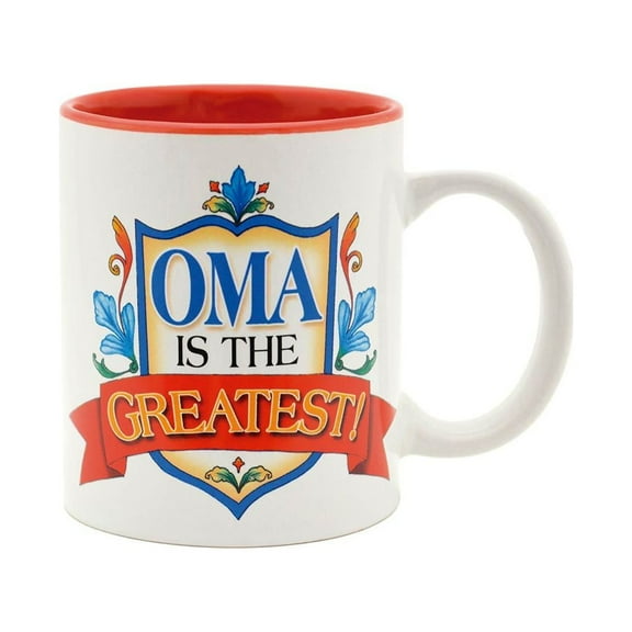 Oktoberfest Haus Ceramic Coffee Mug  Oma is the Greatest Gift for Oma, 12 Oz German Grandma Gift Idea