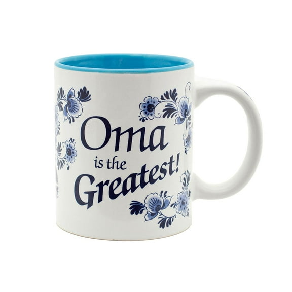 Oktoberfest Haus Ceramic Coffee Mug Oma is the Greatest Gift for Oma, 12 Oz German Grandma Gift Idea
