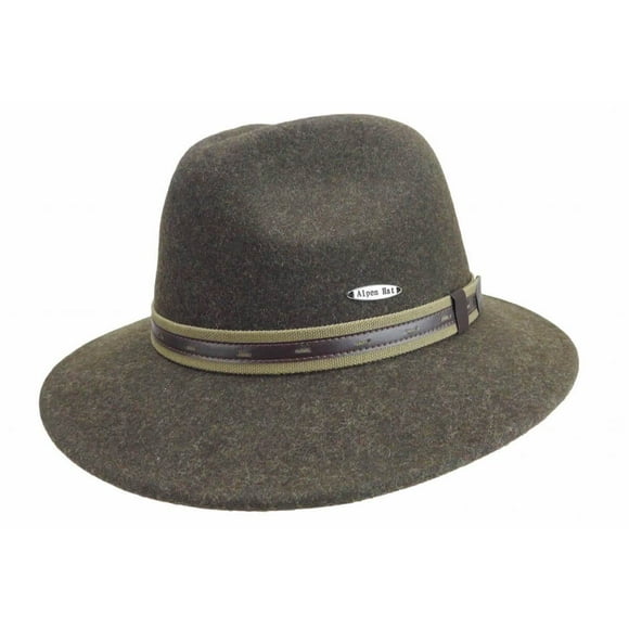 Deluxe Australian Style 100% Wool Hat | Wool Felt Hat for Men and Women with Leather Band | Small