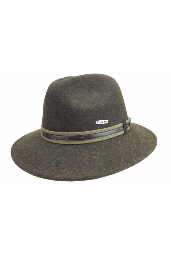 Deluxe Australian Style 100% Wool Hat | Wool Felt Hat for Men and Women with Leather Band | XL