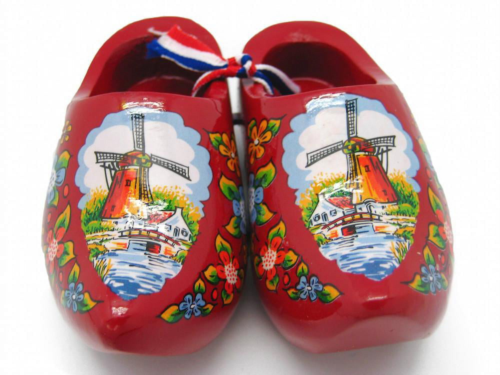 Oktoberfest Haus Dutch Carved Red Wooden Shoes Landscape Design