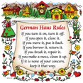 thumbnail image 1 of Oktoberfest Haus Multicolor Ceramic German Gift Idea Magnet German Haus Rules for Home Decor and Fridge Refrigerator Magnet, 1 of 3
