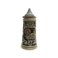 thumbnail image 1 of Oktoberfest Haus Multicolor Ceramic Oktoberfest Ferris Wheel German Towns Beer Stein with Metal Lid 1 Ltr, 1 of 6