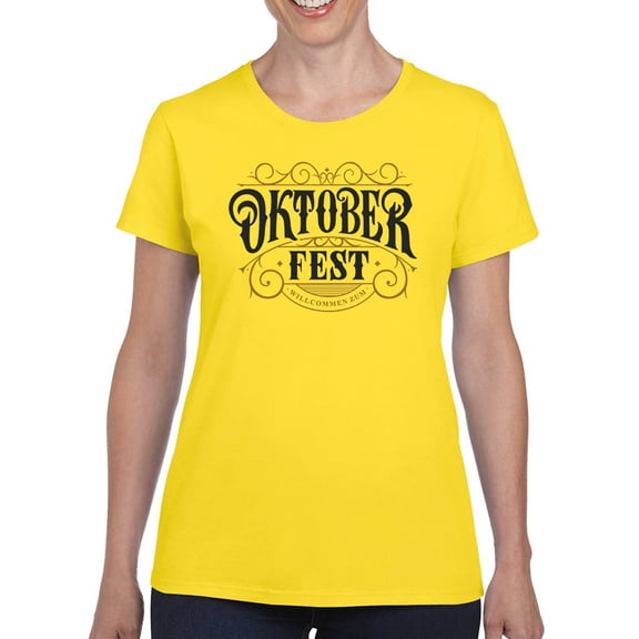 Oktoberfest Intrincate Sign T-Shirt Women -Image by Shutterstock, Female XX-Large