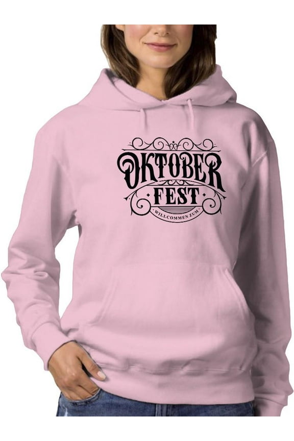 Oktoberfest Iron Sign Vintage Hoodie Women -Image by Shutterstock, Female x-Large