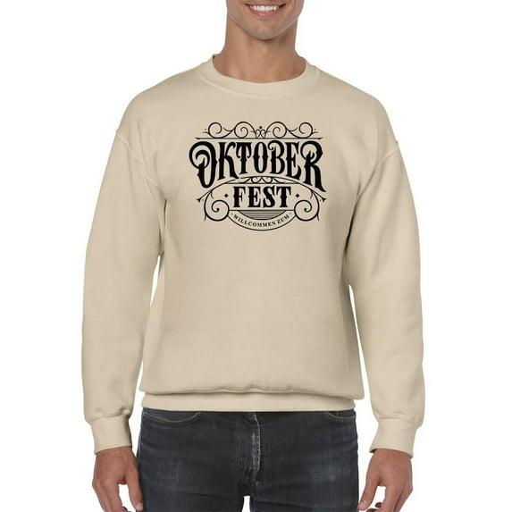 Oktoberfest Iron Sign Vintage Sweatshirt Men -Image by Shutterstock, Male Medium