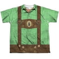 thumbnail image 1 of - Oktoberfest Lederhosen - Youth Short Sleeve Shirt - X-Large, 1 of 2