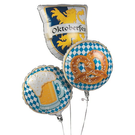 Oktoberfest Mylar Balloon Set (3Pc) - Party Decor - 3 Pieces