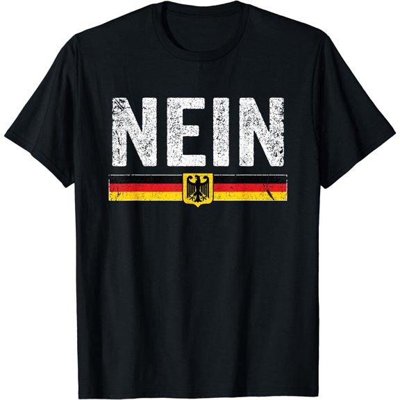 Oktoberfest Nein Shirt Vintage Germany Flag T-Shirt