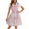 thumbnail image 1 of Oktoberfest Outfits for Women Dirndl Dress for German Traditional Bavarian Costume Pink S, 1 of 6
