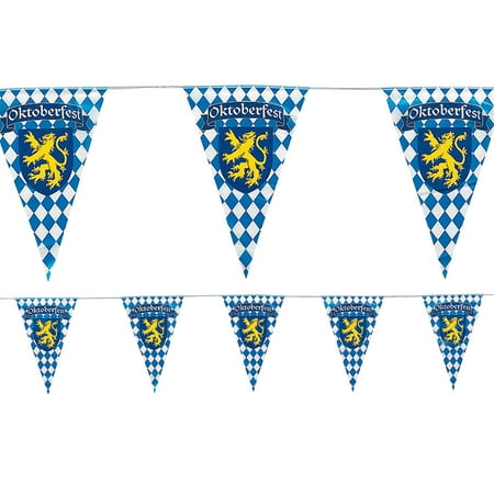 “Oktoberfest” Plastic Pennant Banner