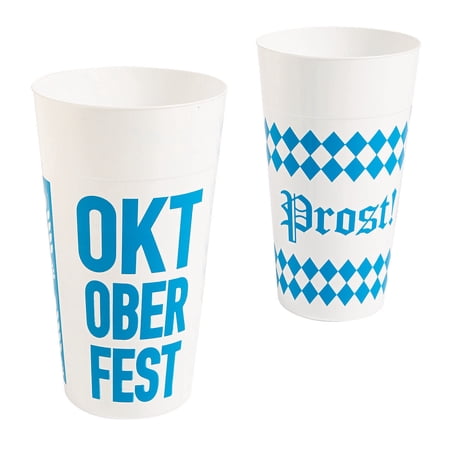 Oktoberfest Plastic Cup Tumbler - Party Supplies - 12 Pieces