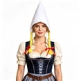 thumbnail image 1 of Oktoberfest Pointed Gnome Hat With Braids, Non‑Woven Bavarian Maid Costume Headpiece For Themed Party Cosplay Events, 1 of 5