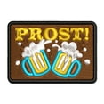 thumbnail image 1 of Oktoberfest Prost German Cheers Beer Steins Applique Multi-Color Embroidered Iron-On Patch - 2.0 Inch Mini, 1 of 5